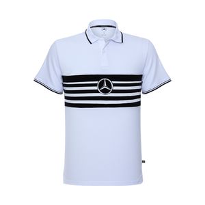 Camisa Polo Grid Stripes Masculino Mercedes-Benz